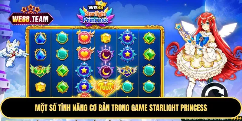 Một số tính năng cơ bản trong game Starlight Princess